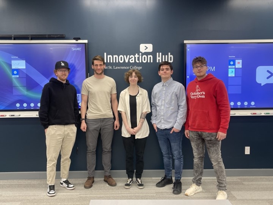 Tristan Coote, Caleb Huard, Krystal O'Neill, Sebastian Pettinicchio, and Zack Lemaire. 